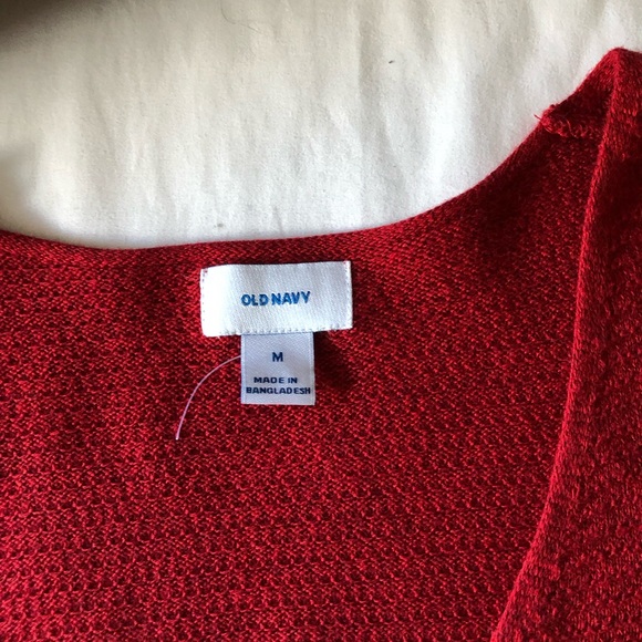 Red v neck sweater - Picture 3 of 3